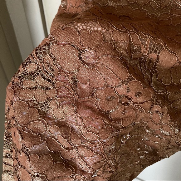 NWT Bardot Metallic Lace MIdi Dress - Picture 5 of 5